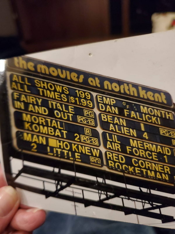 Movies at North Kent - OLD SNAPSHOT (newer photo)